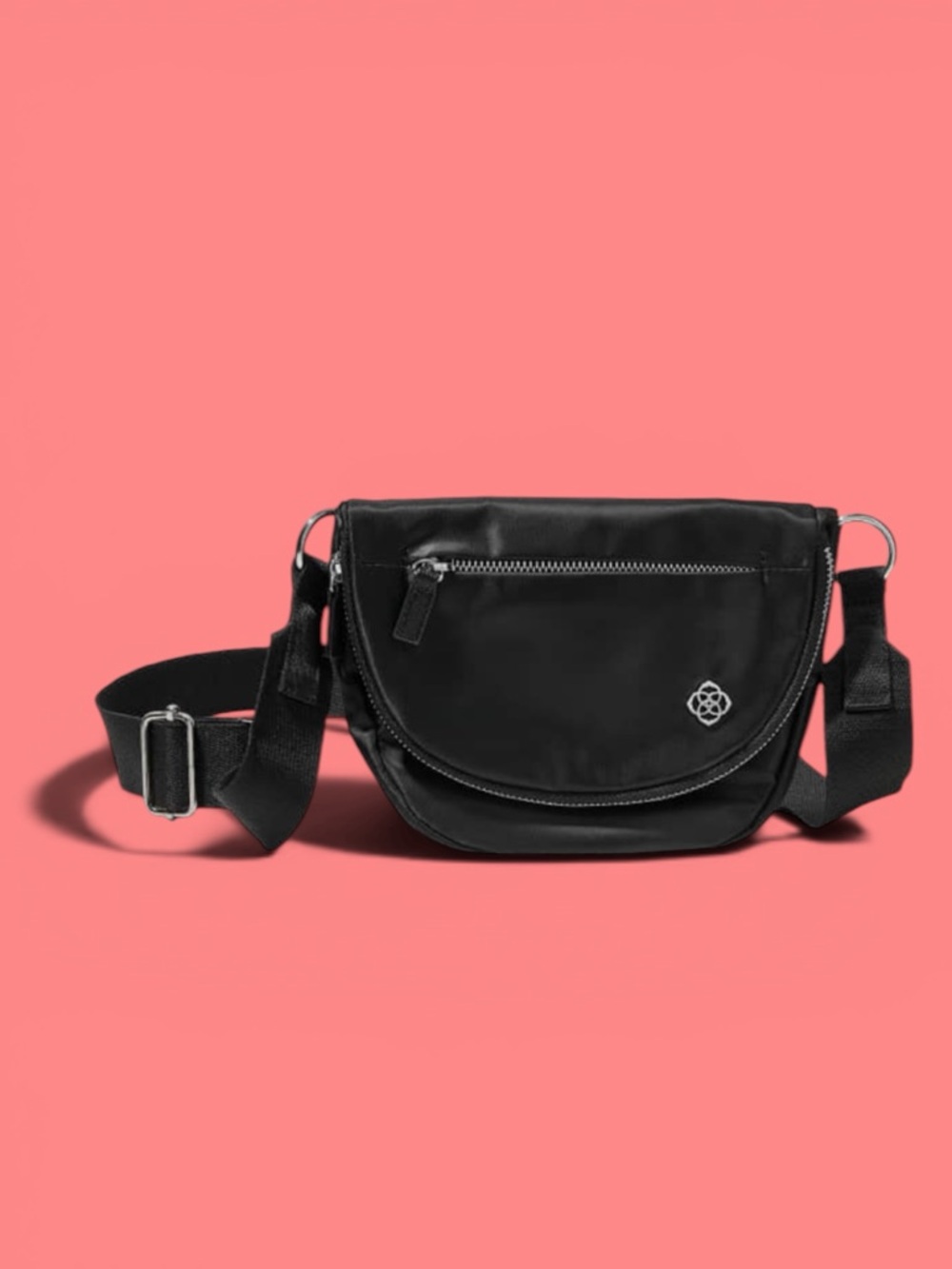 Kendra Scott Small Crossbody Bag in Black Nylon NWT